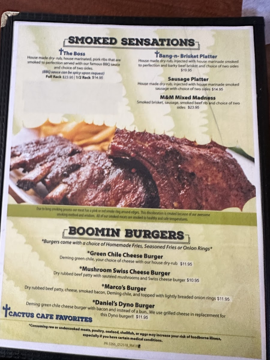 Cactus Cafe Menu - Image 6